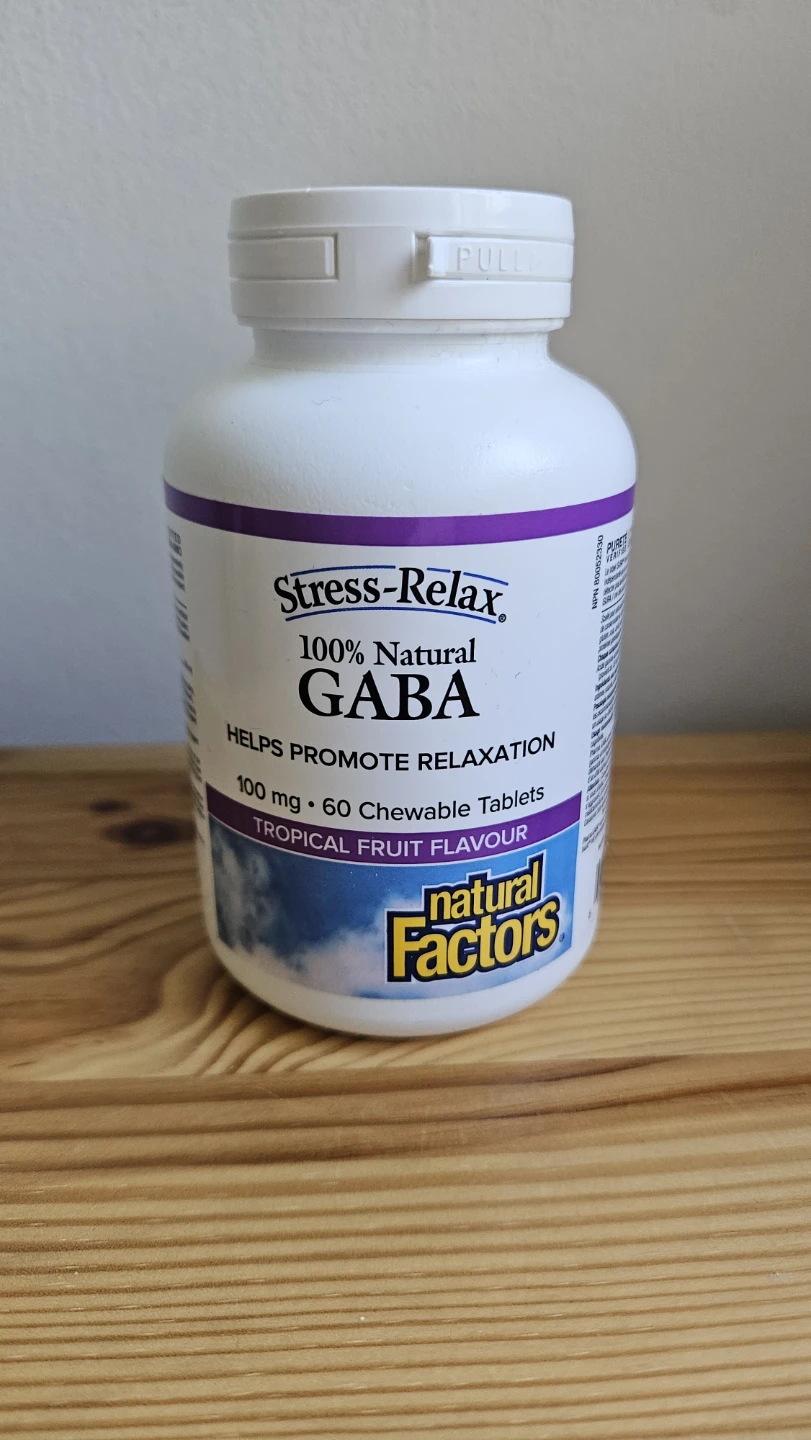Natural Factors Stress-Relax 100mg GABA Tropical Fruit