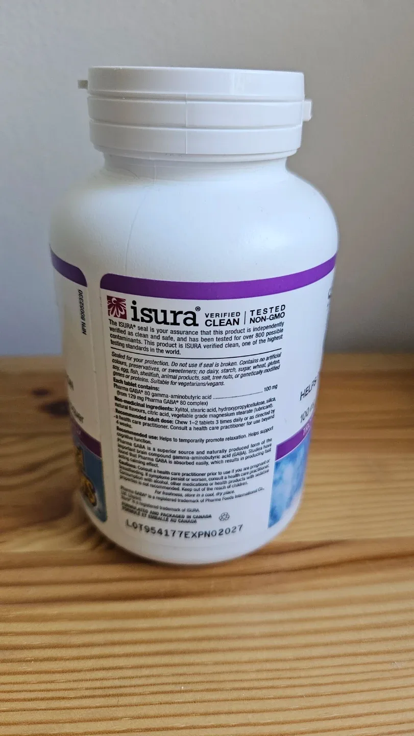 Natural Factors Stress-Relax 100mg GABA Tropical Fruit - photo 2