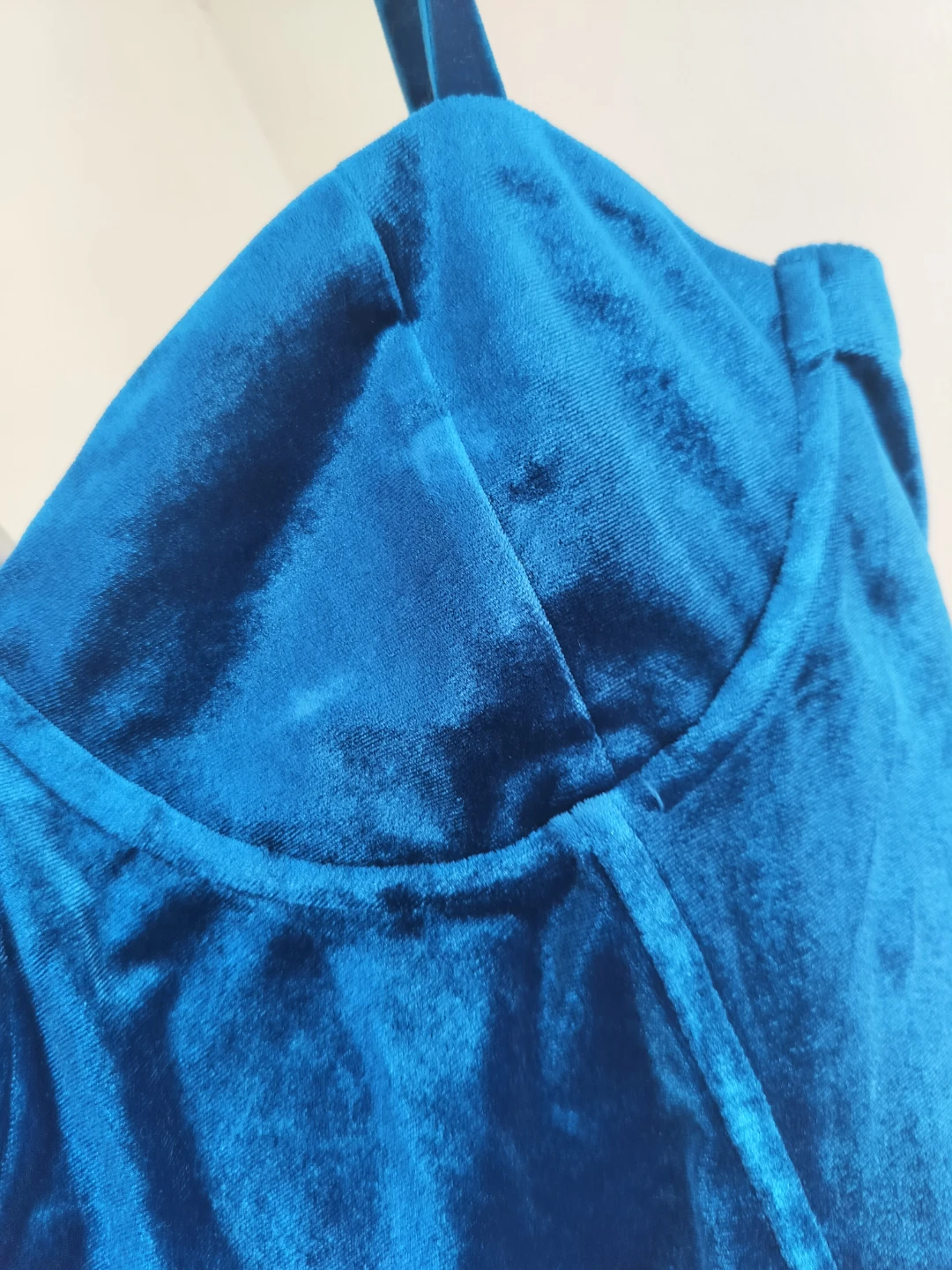 Sugar Thrillz Velvet Corset Top - Teal L - photo 3