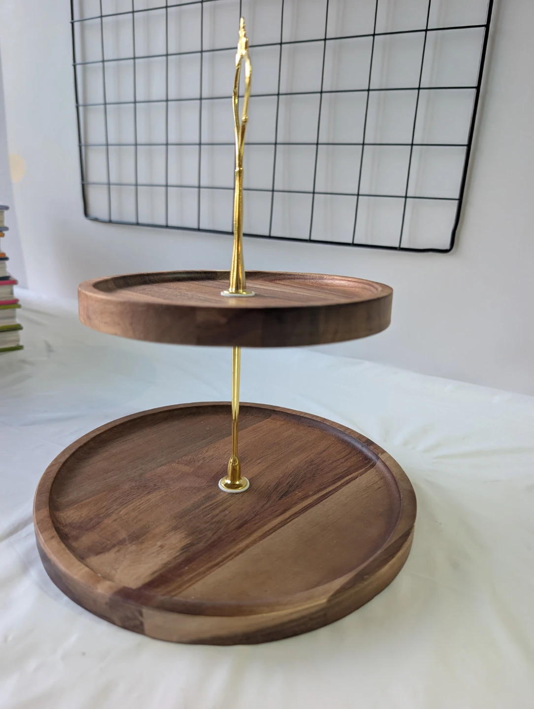 2-Tier Wood Serving Stand - photo 2