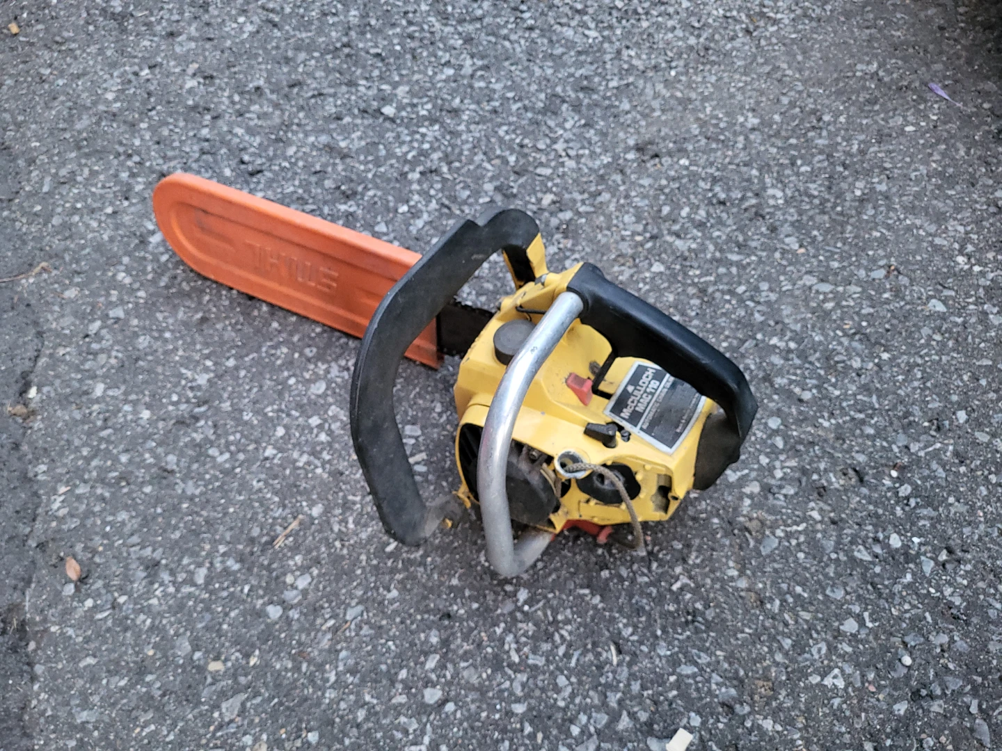 Antique McCulloch Mac 110 Chainsaw- Parts - photo 5