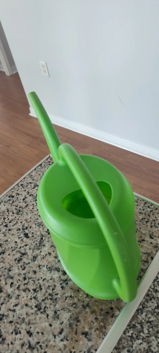 Green Plastic Watering Can - photo 3