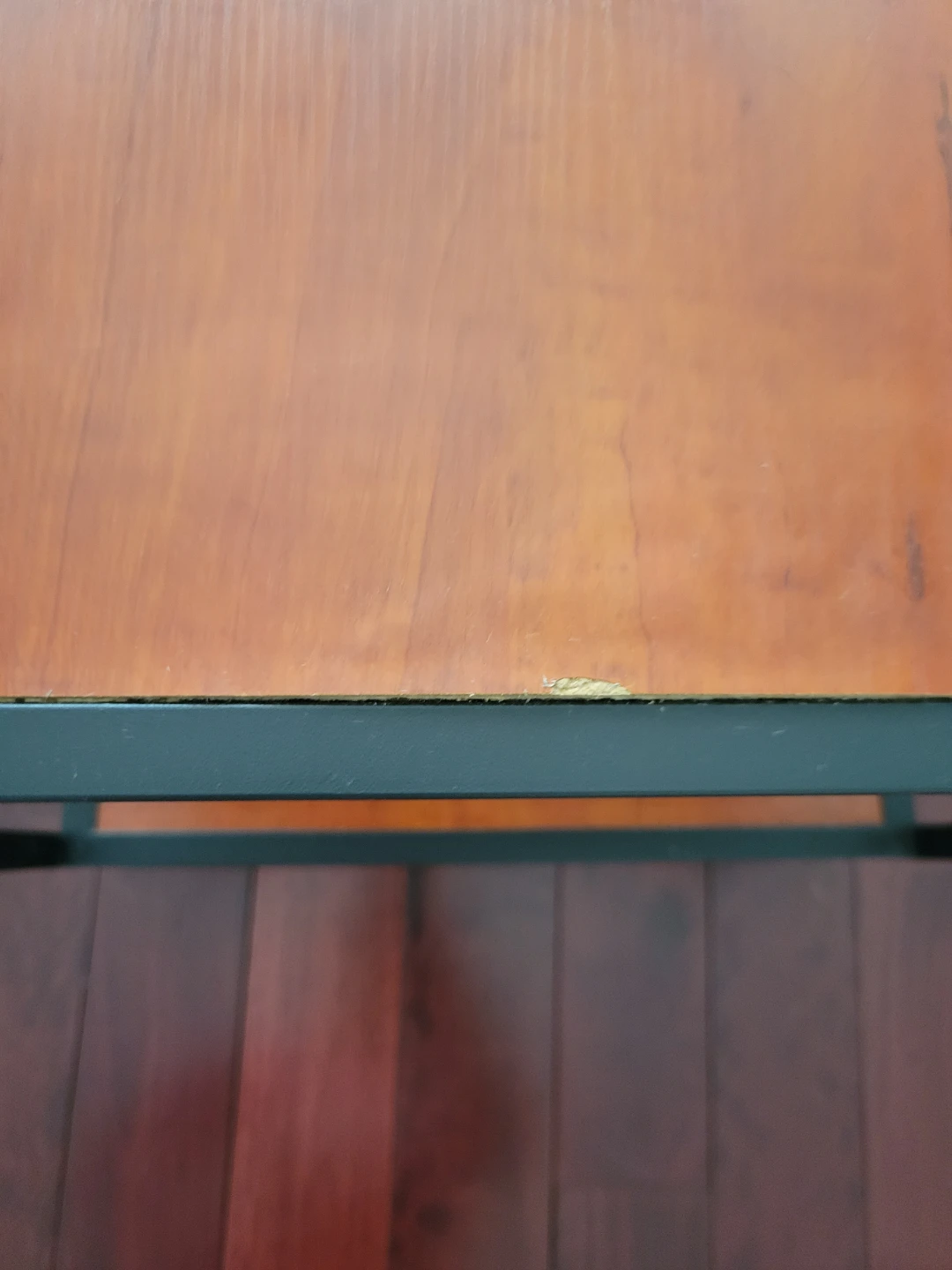 Wooden Top Coffee Table with Metal Frame - photo 2