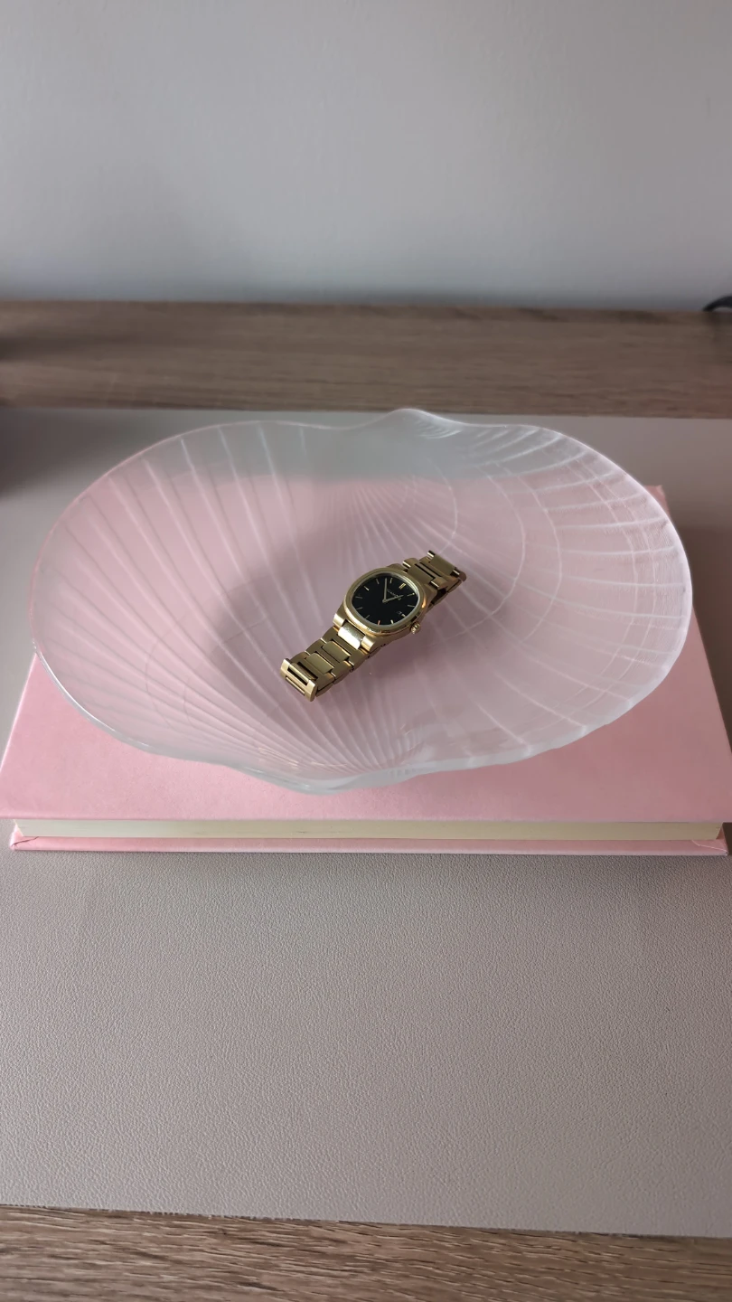 Vintage Mikasa Hoya Frosted Clam Shell Dish