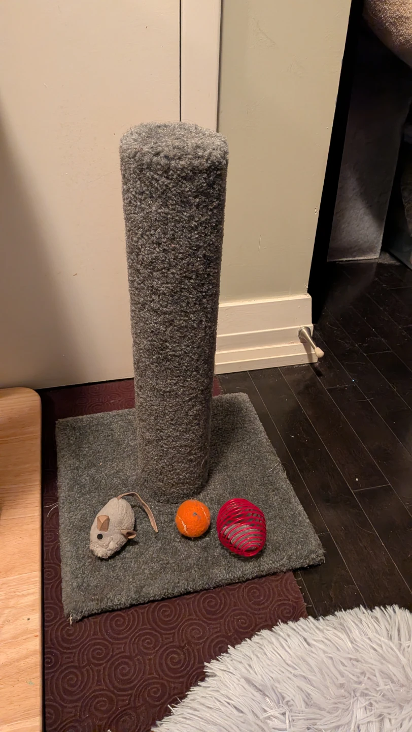 PP Pet Scratcher/Double Bed, Plush Bed & Post, Hammock, toys - photo 5
