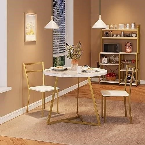 BN<>Round Dining Table Set with 2 Chairs