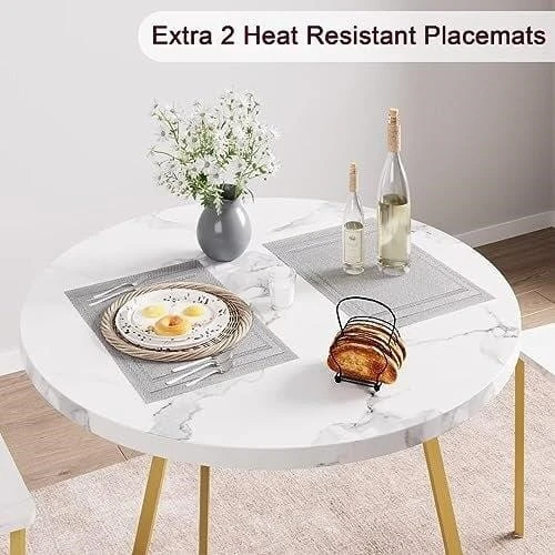 BN<>Round Dining Table Set with 2 Chairs - photo 3