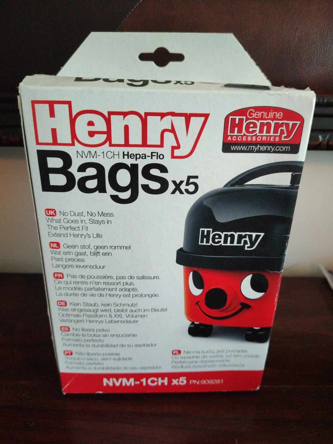 Henry NVM-1CH Hepa-Flo Vacuum Bags x5