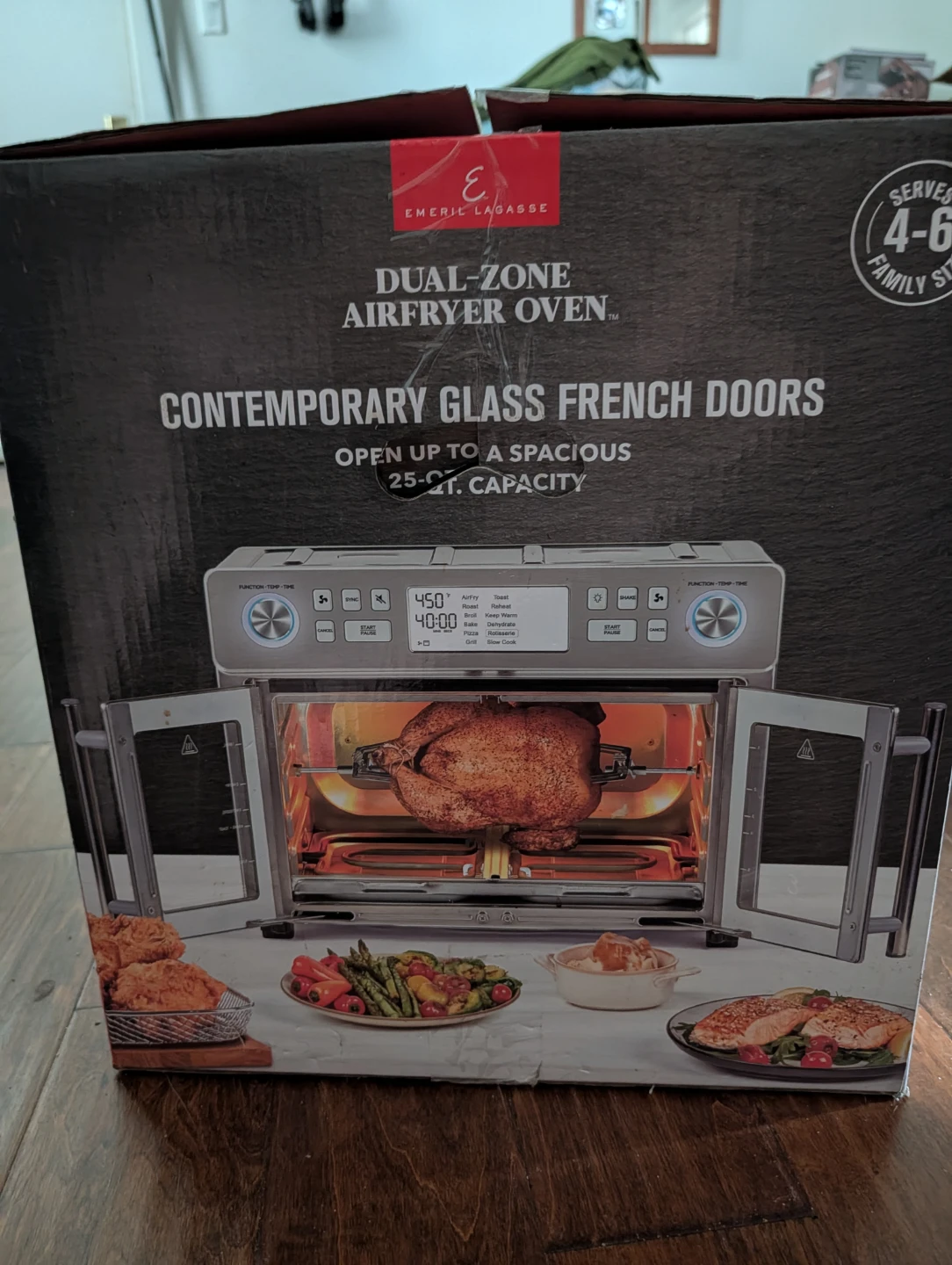 Emeril Lagasse Dual-Zone Airfryer Oven - photo 2