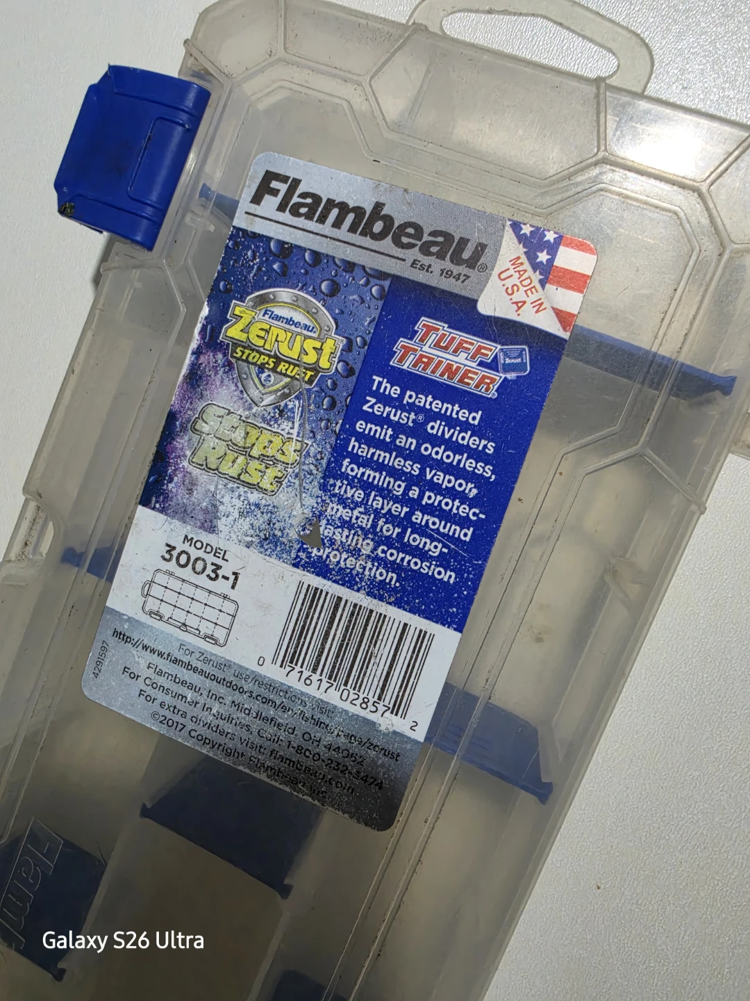 Flambeau Tuff Triner Tackle Box with Zerust Model 3003-1 - photo 2
