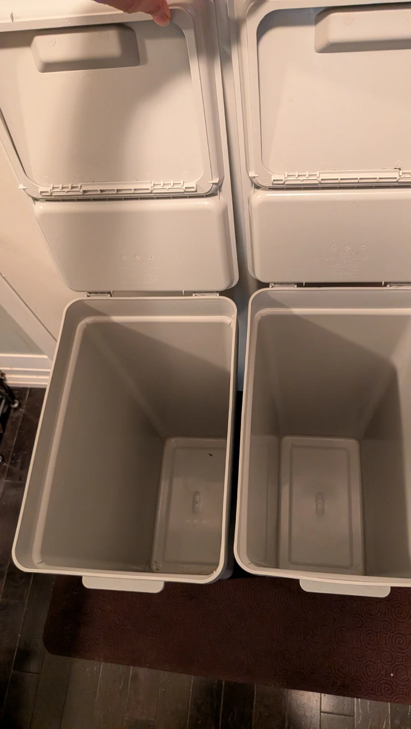 IKEA HÄLLBAR Bins with Lid, Light Gray, 35 L - photo 2