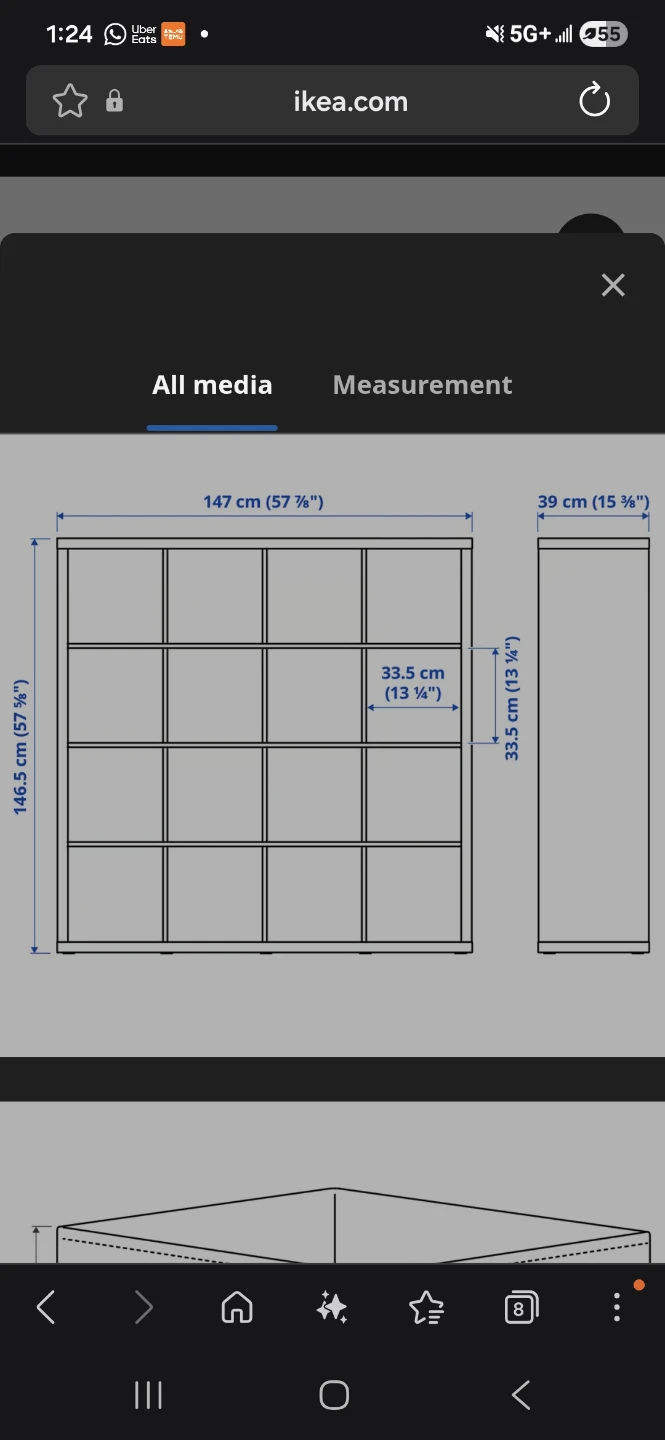 IKEA KALLAX Shelf Unit White - photo 2