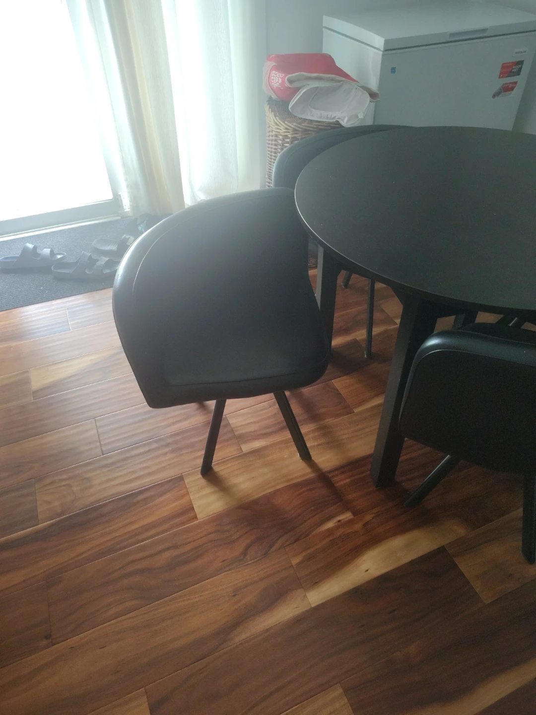 Round Dining Table Set with 4 Chairs - photo 2