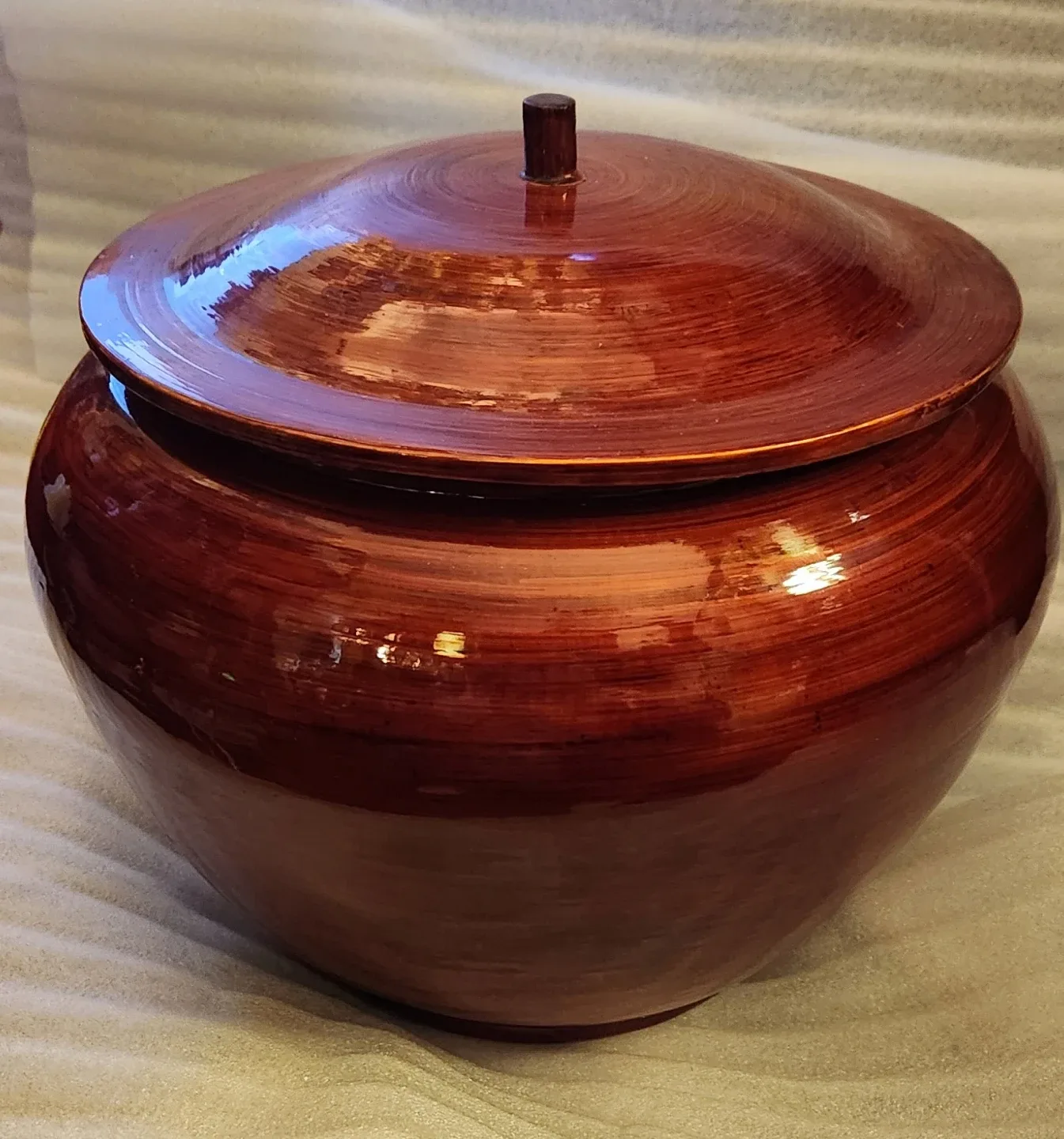 Shira Leah Red Bamboo Ginger Jar