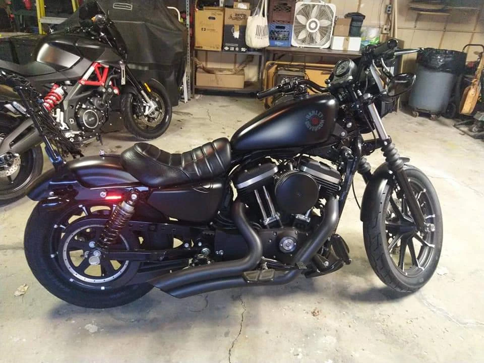 Matte Black Harley-Davidson Sportster883 Motorcycle
