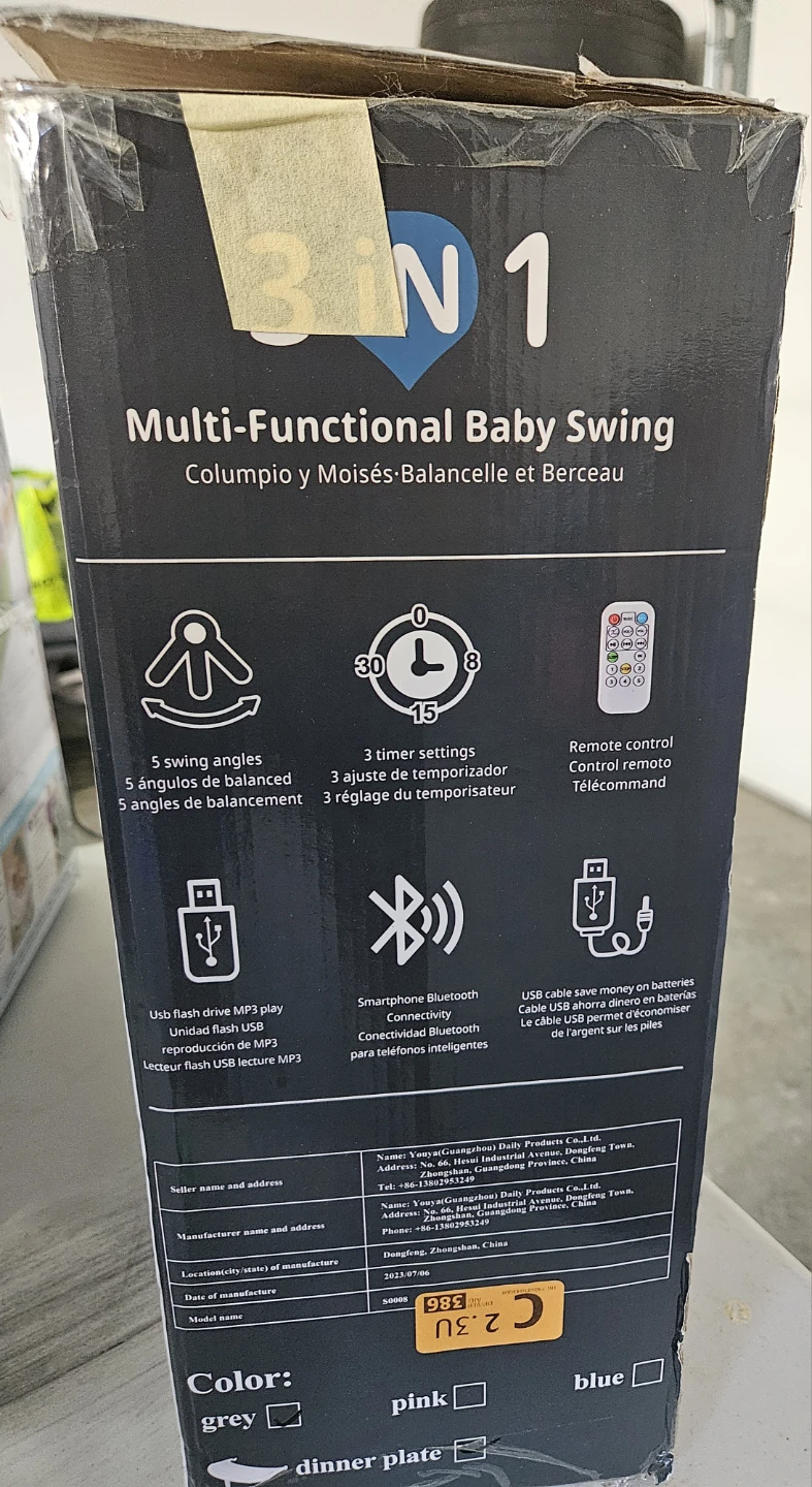 3-in-1 Multi-Functional Baby Swing & Bassinet - photo 3