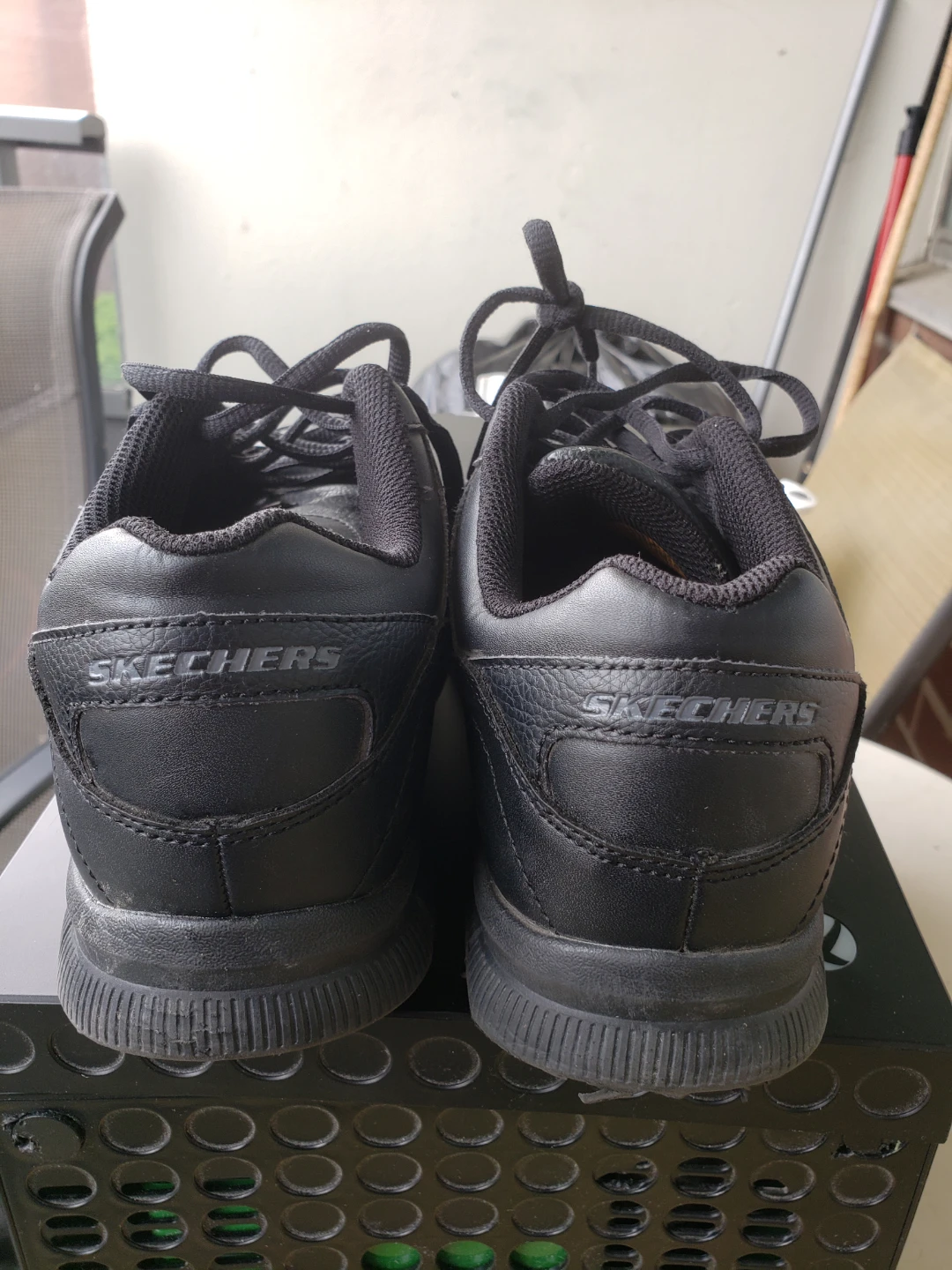 Skechers Work Slip Resistant Black Shoes - photo 2