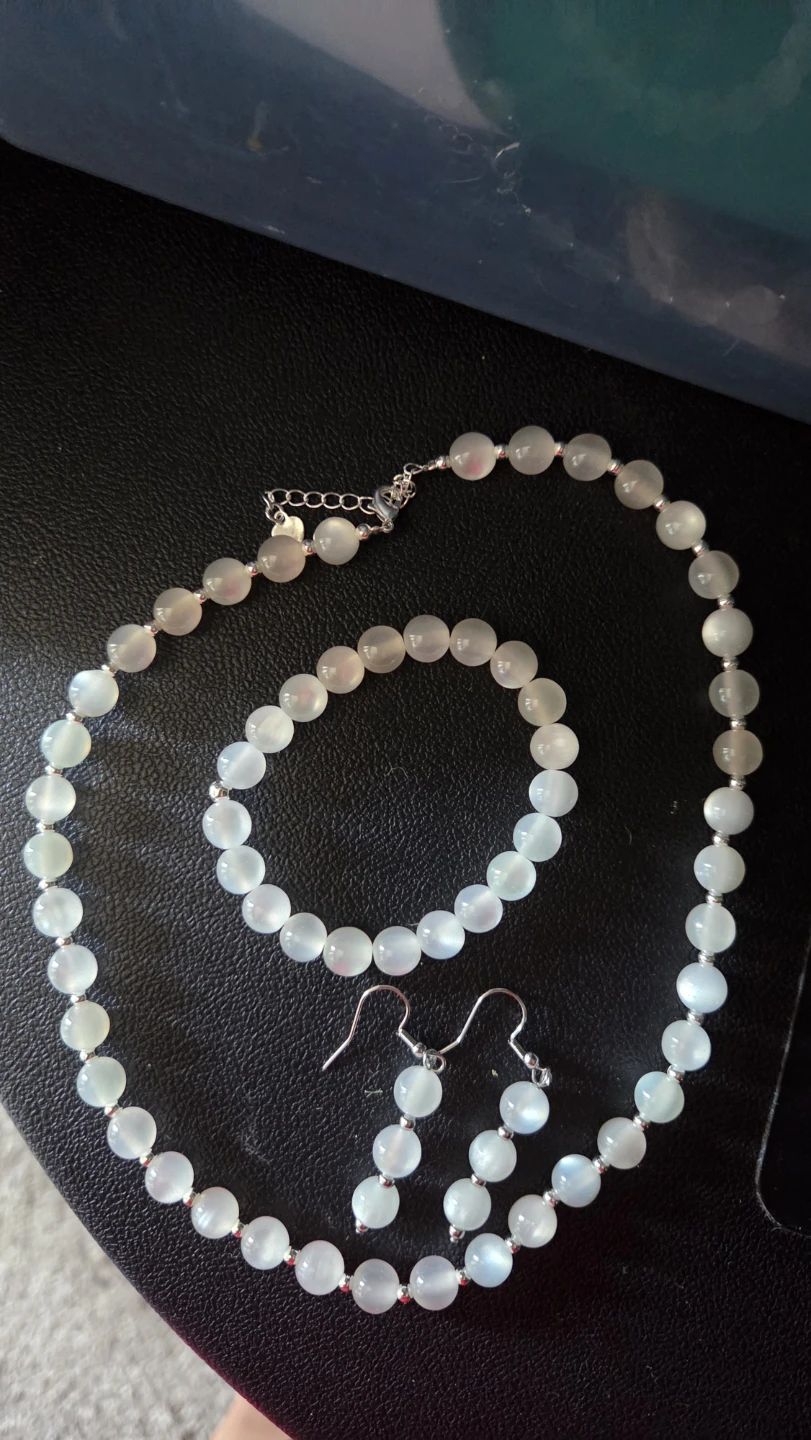 Beaded Necklace, Bracelet, and Earring Set - photo 2