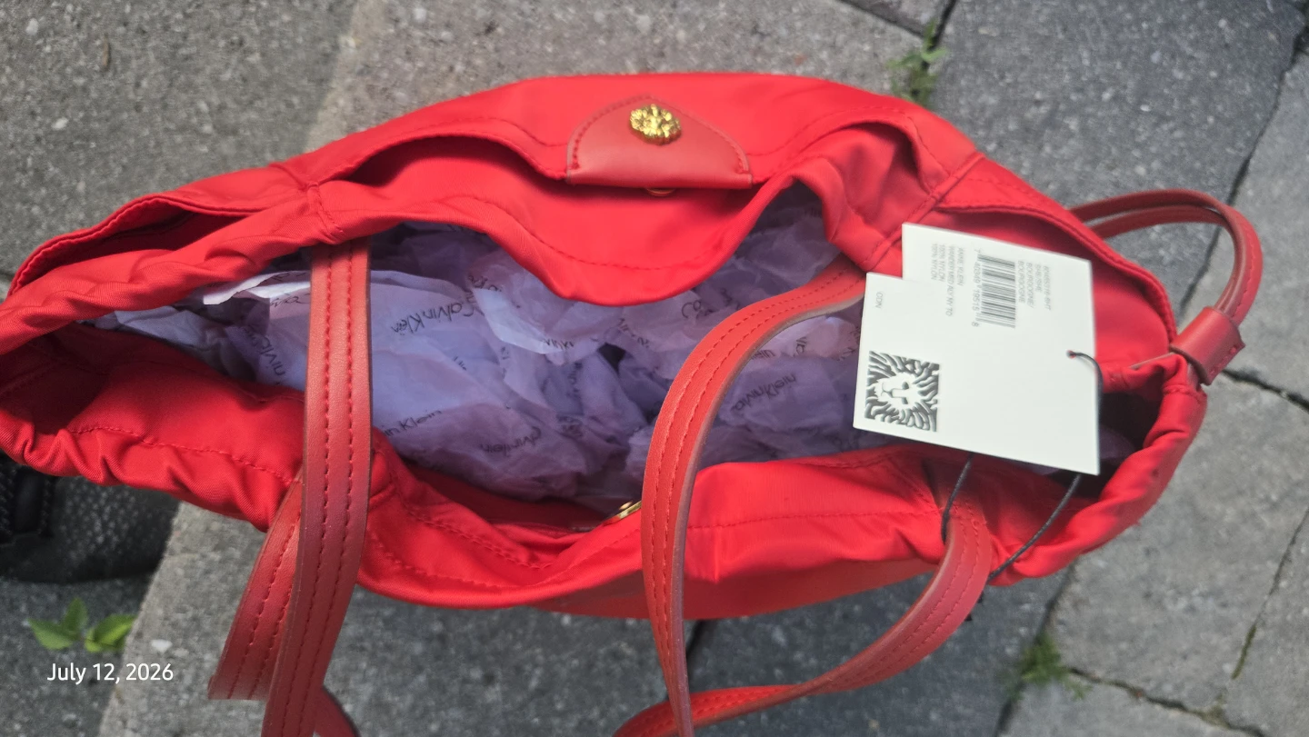 Anne Klein Red Nylon Tote Bag