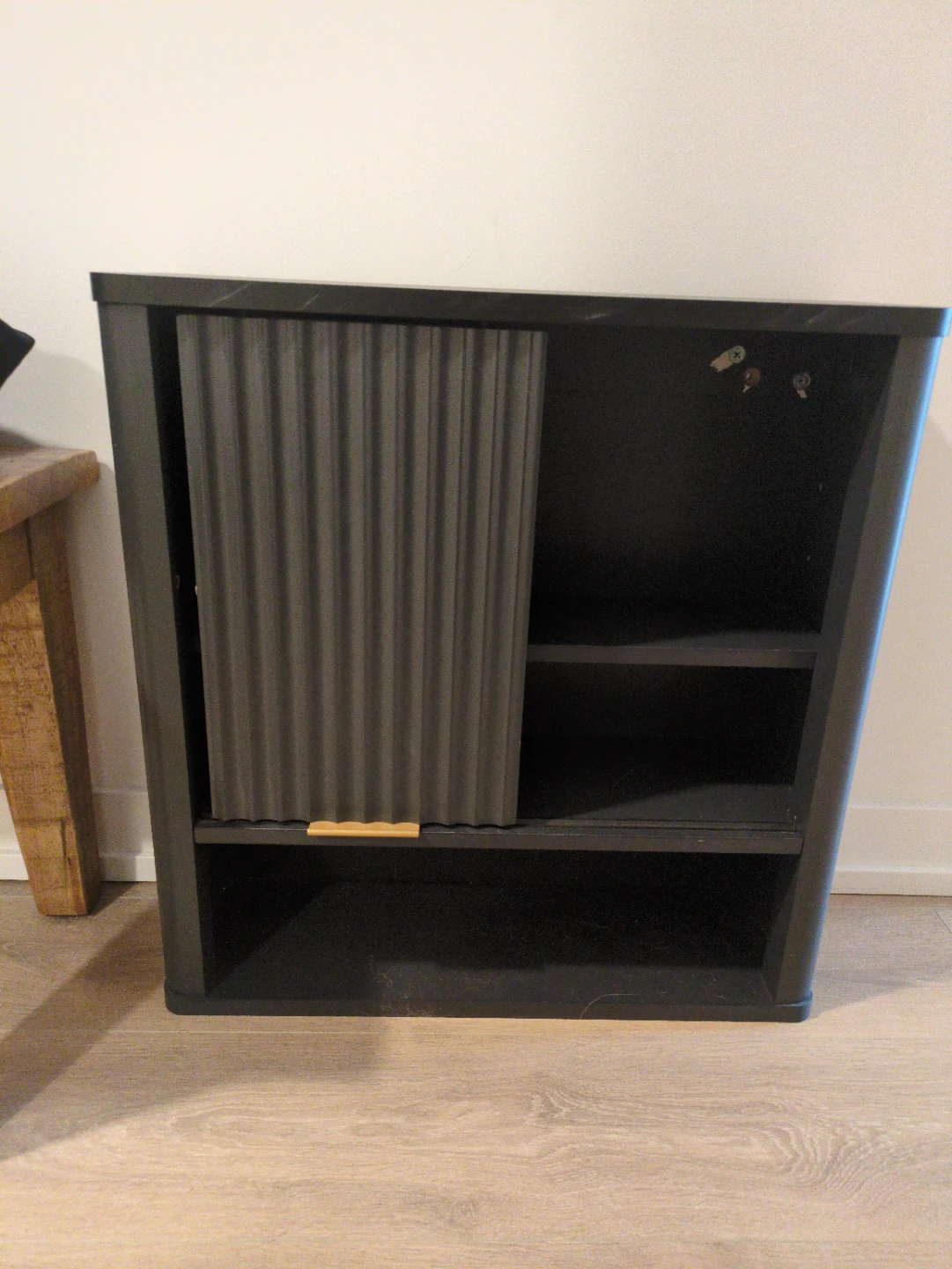 Ebern Designs Wall Mount Bathroom Cabinet - Dark Grey - photo 4