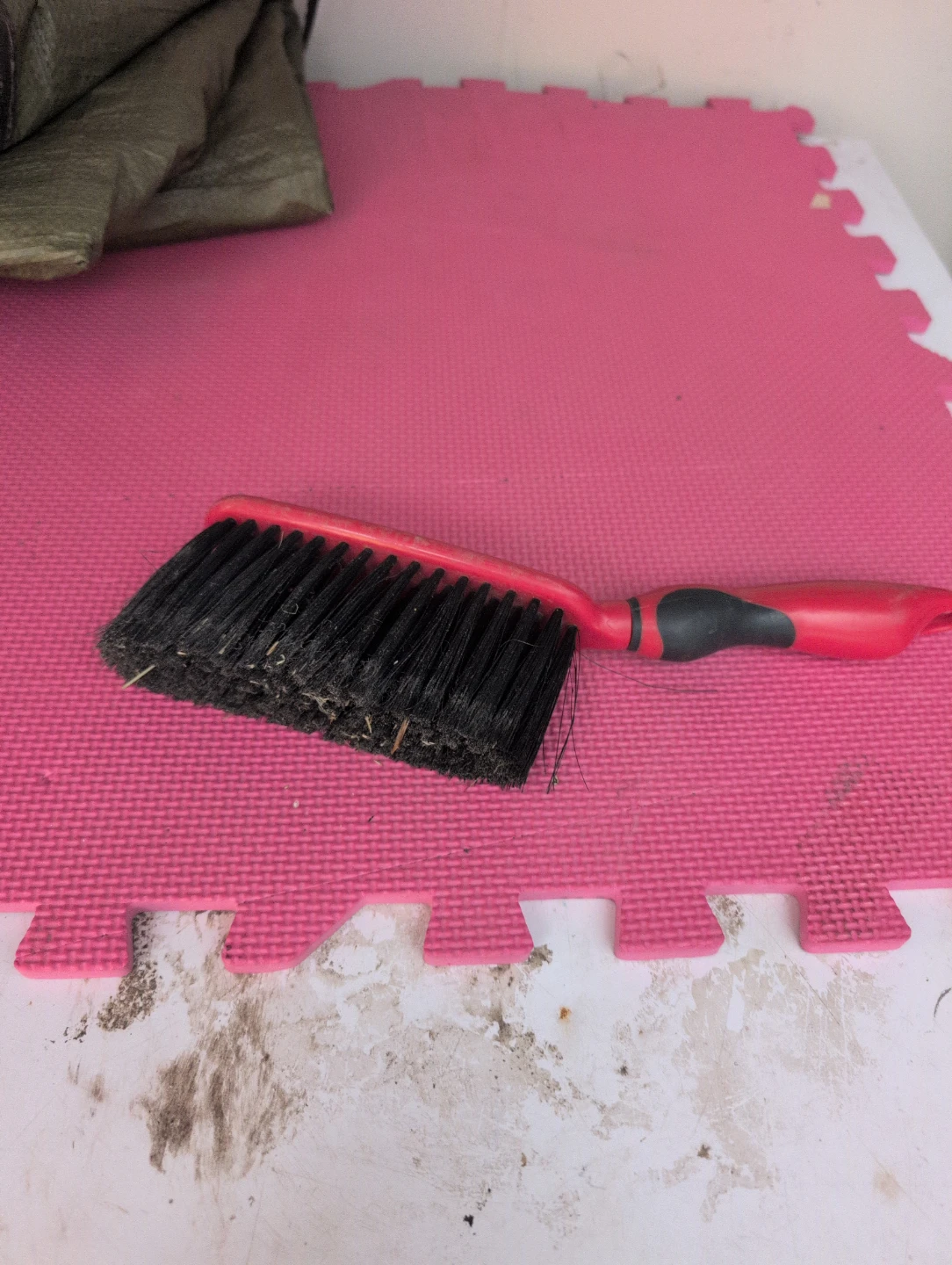 Red and Black Bristle Brush