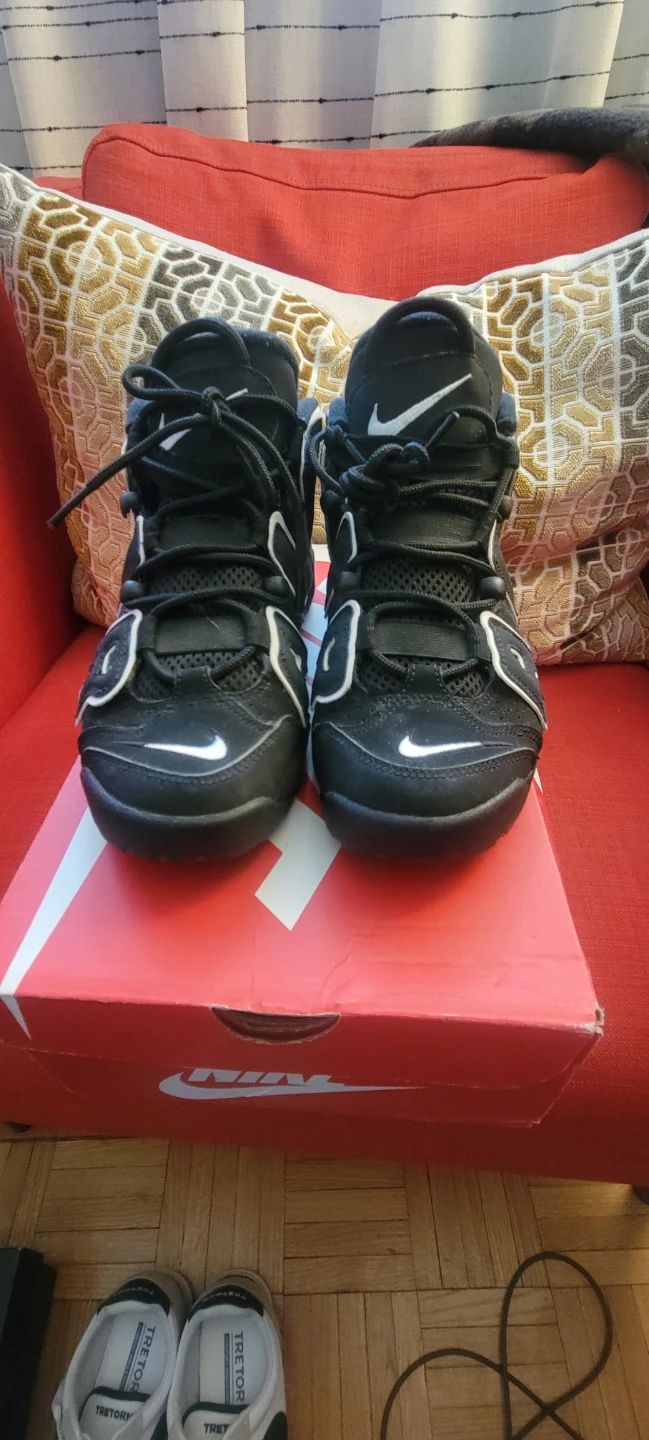 Nike Air More Uptempo (GS) Black/White Sneakers