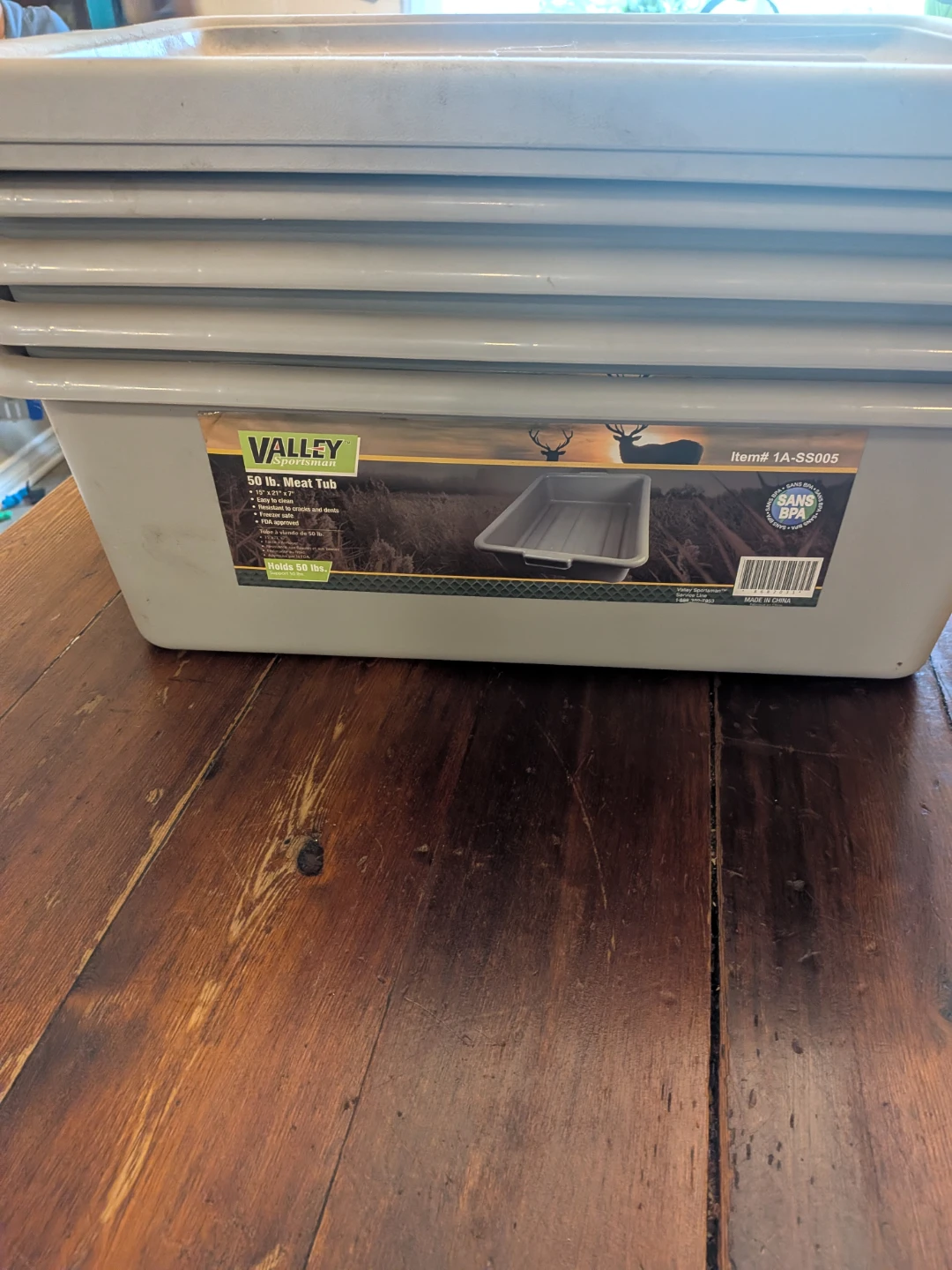 Valley Sportsman 50 lb. Meat Tub