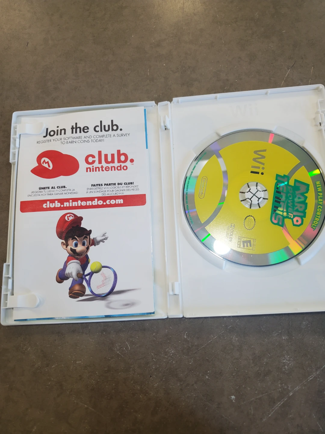 Nintendo Wii Mario Power Tennis Video Game - photo 3