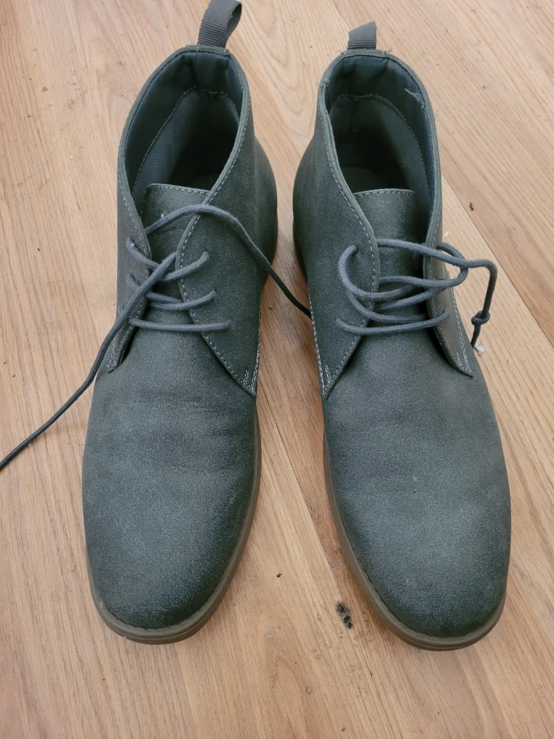 Grey Suede Ankle Boots