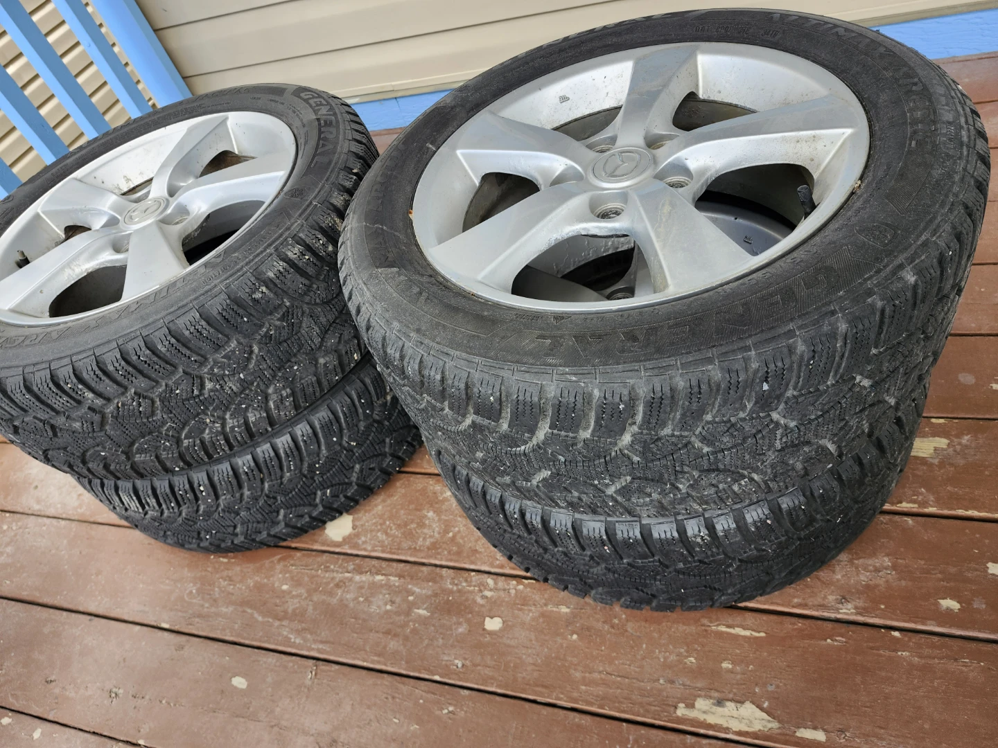 OEM rims Mazda 3 with winter tires - photo 2
