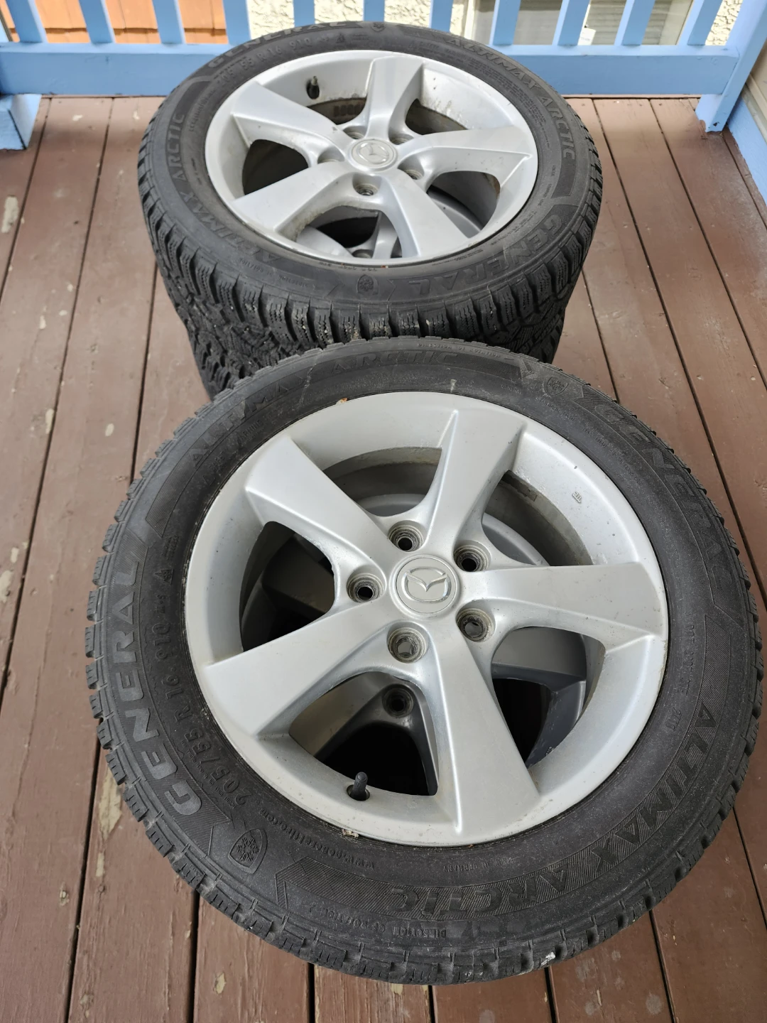 OEM rims Mazda 3 with winter tires - photo 3