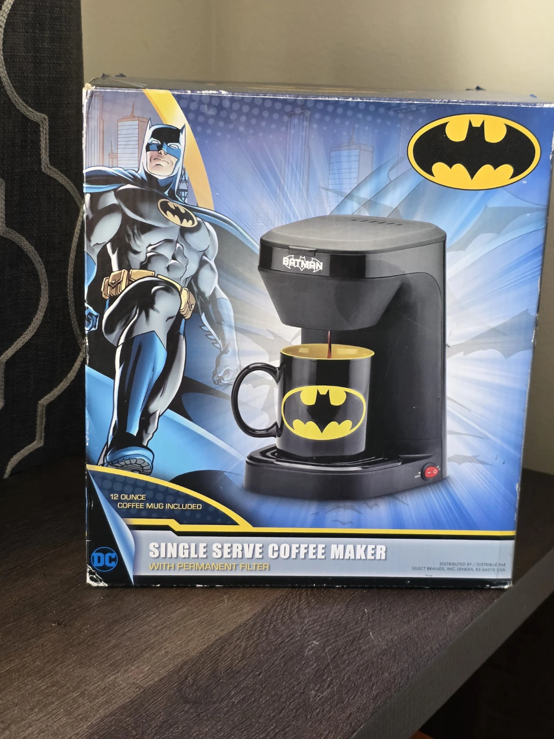 Batman Single Serve Coffee Maker with Mug