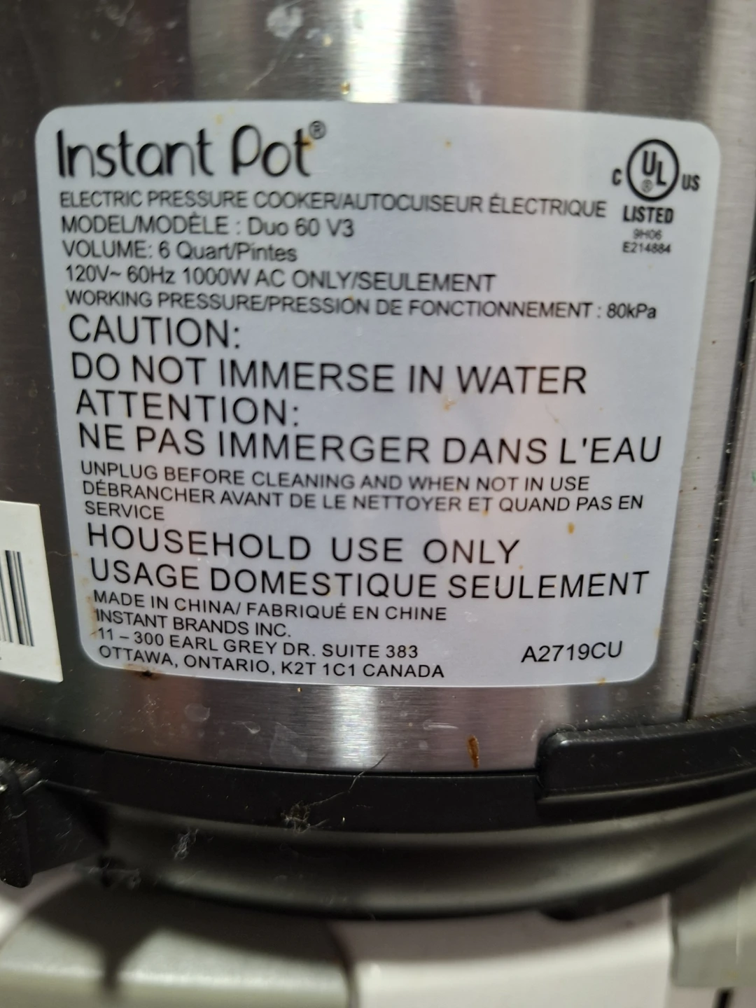 Instant Pot Duo 60 V3 Electric Pressure Cooker 6 Quart - photo 3