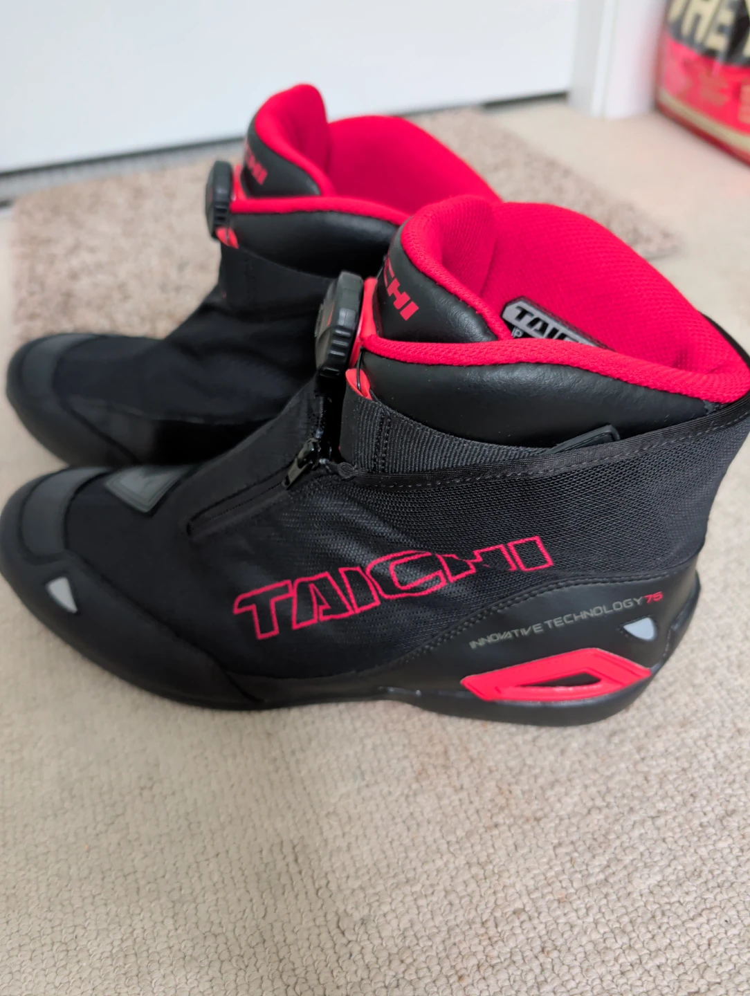 TAICHI Motorcycle Boots Black/Red US 11.5 - photo 5