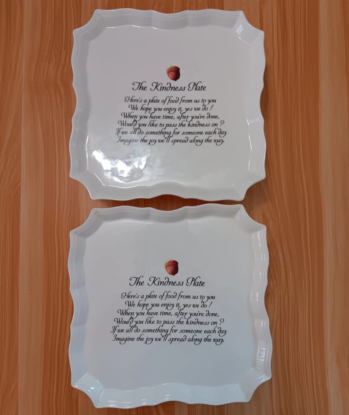 The Kindness Plate Ceramic Pedestal Stands (Set of 2) - photo 3
