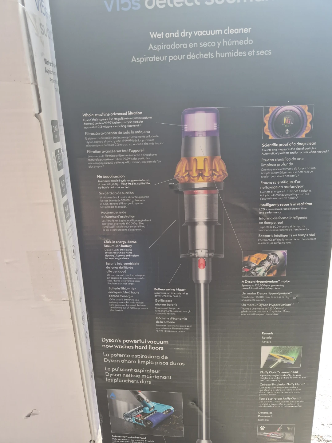 NEW Dyson V15s Detect Submarine wet/dry vacuum - photo 2