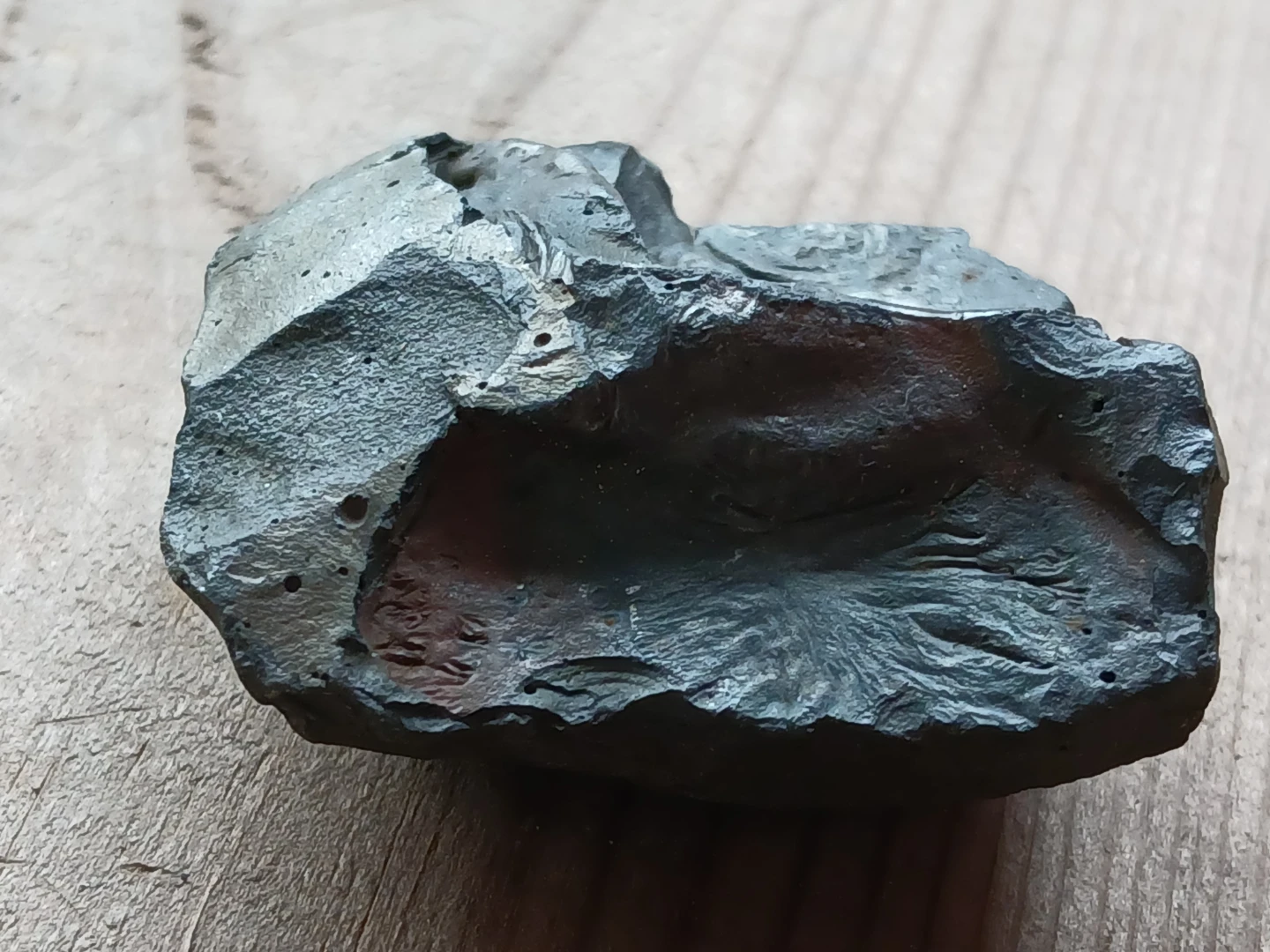 Unique Natural Koi Fish Design Canadian Railway Iron Slag - photo 3
