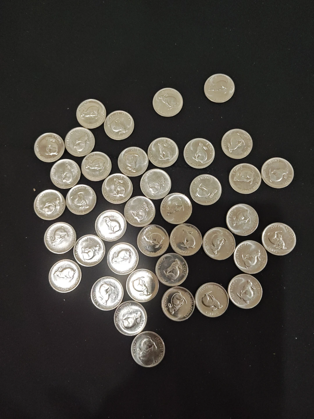 Collection of Canadian 5 Cent Coins