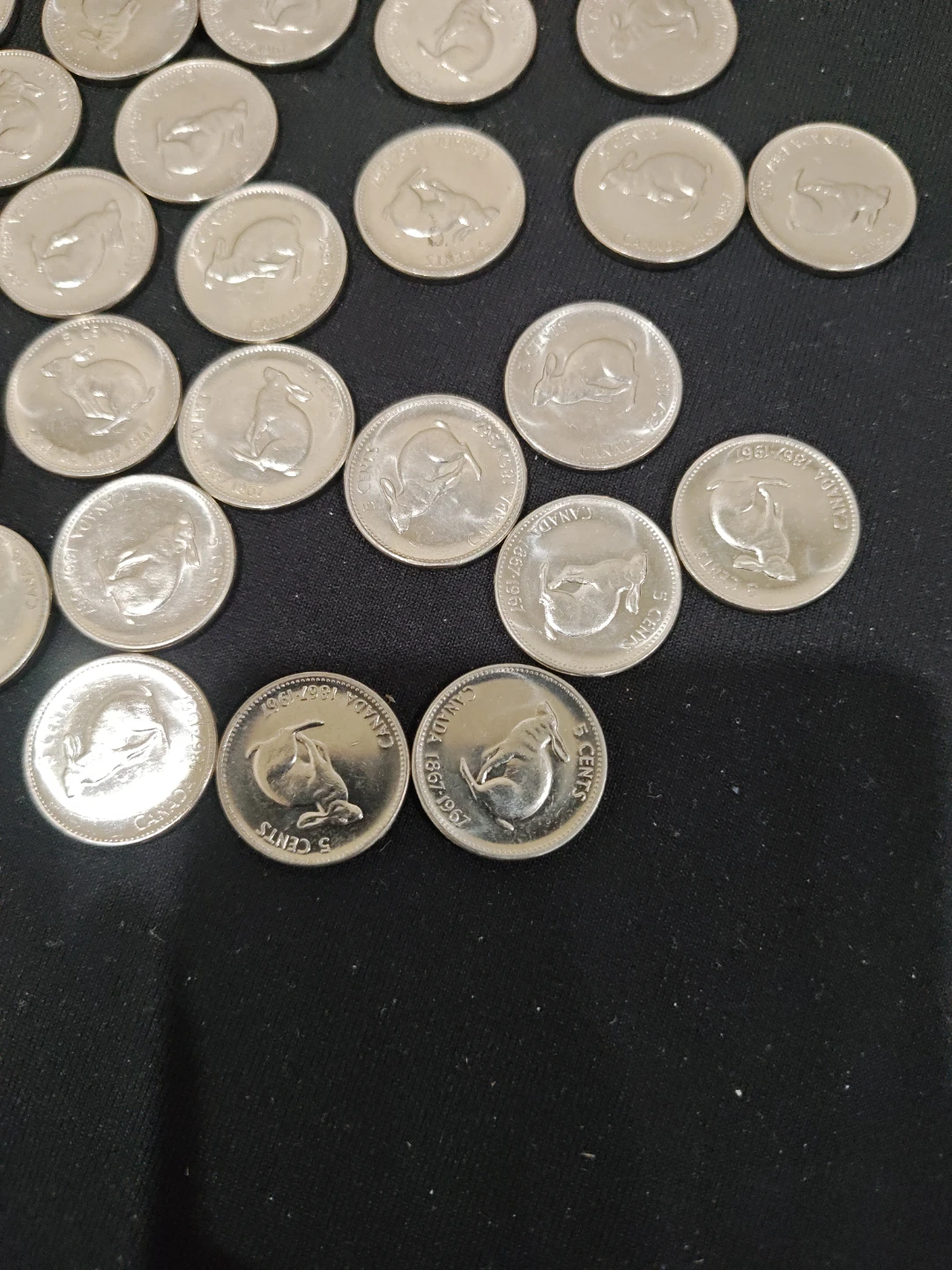 Collection of Canadian 5 Cent Coins - photo 2