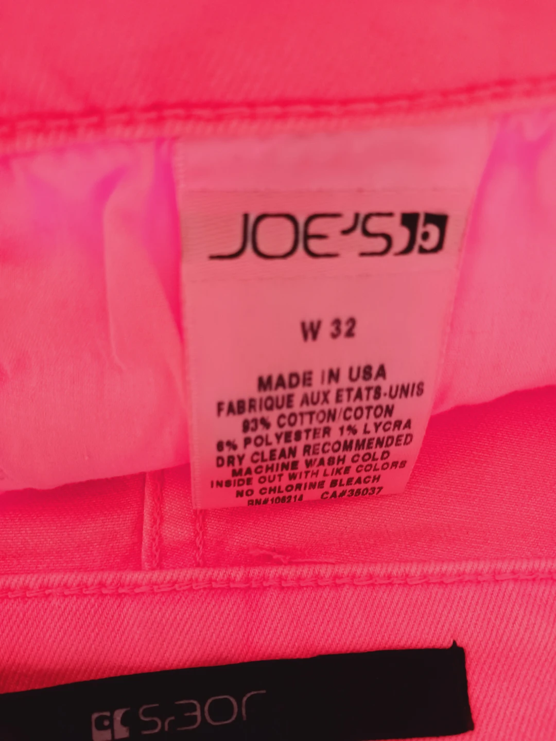 New !! Joe's Jeans Neon Orange Denim Mini Skirt W 32 - photo 5