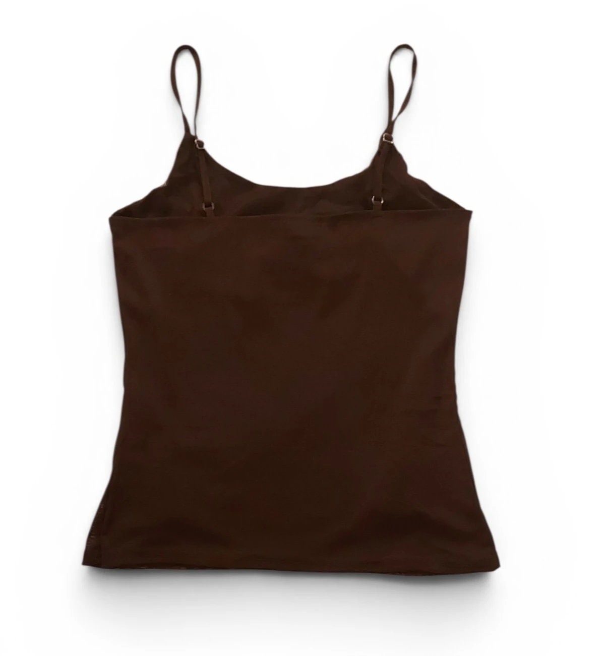 NWOT 🆕 Size M Brown Sequined Butterfly Camisole Top - photo 3