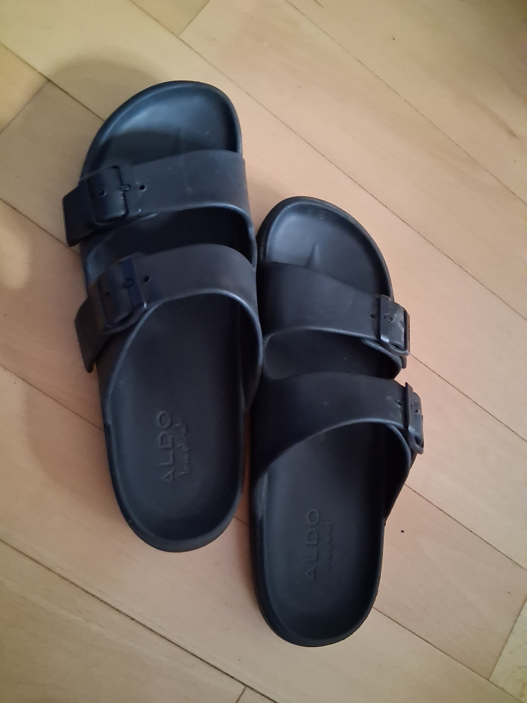 ALDO Black Slides Sandals - photo 2