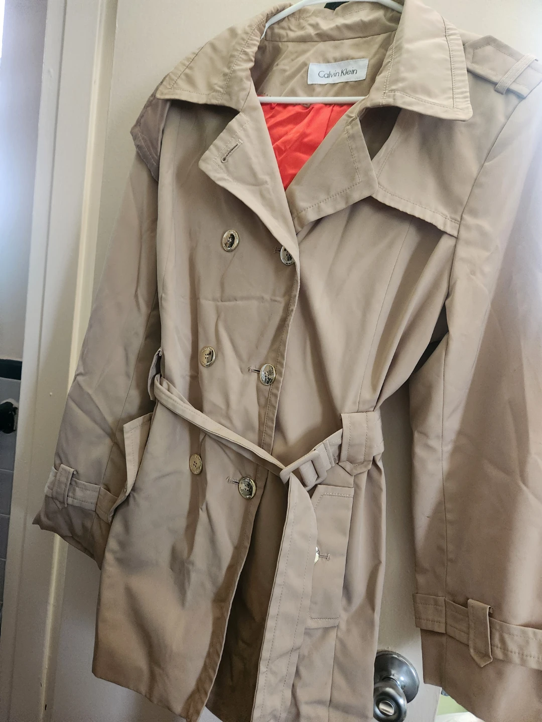 Calvin Klein Women's Beige Trench Coat - photo 3