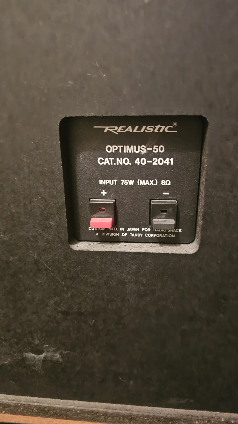 Realistic Optimus-50 Speakers - photo 2