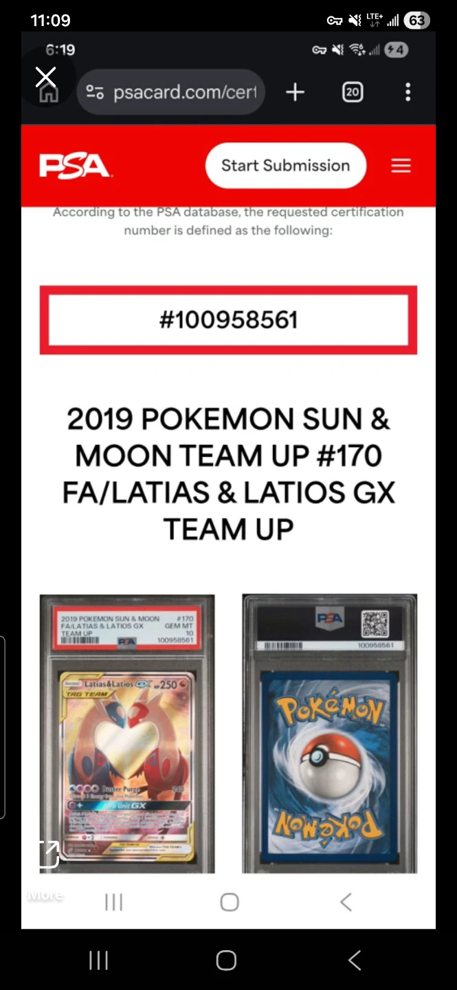 2019  POKEMON LATIAS & LATIOS GX TEAM UP