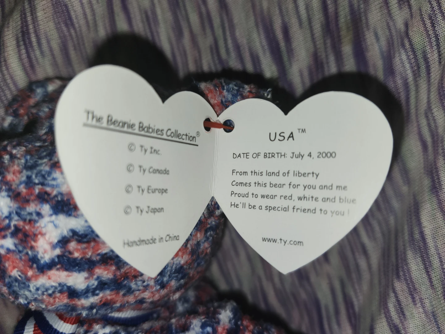 Ty Beanie Baby USA Bear 2000 - photo 3