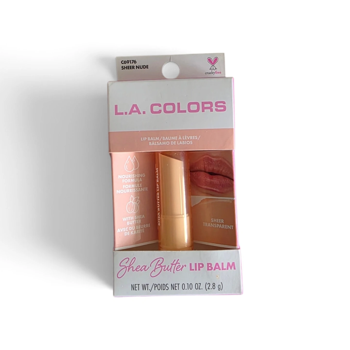 L.A. Colors Shea Butter Lip Balm - Sheer Nude