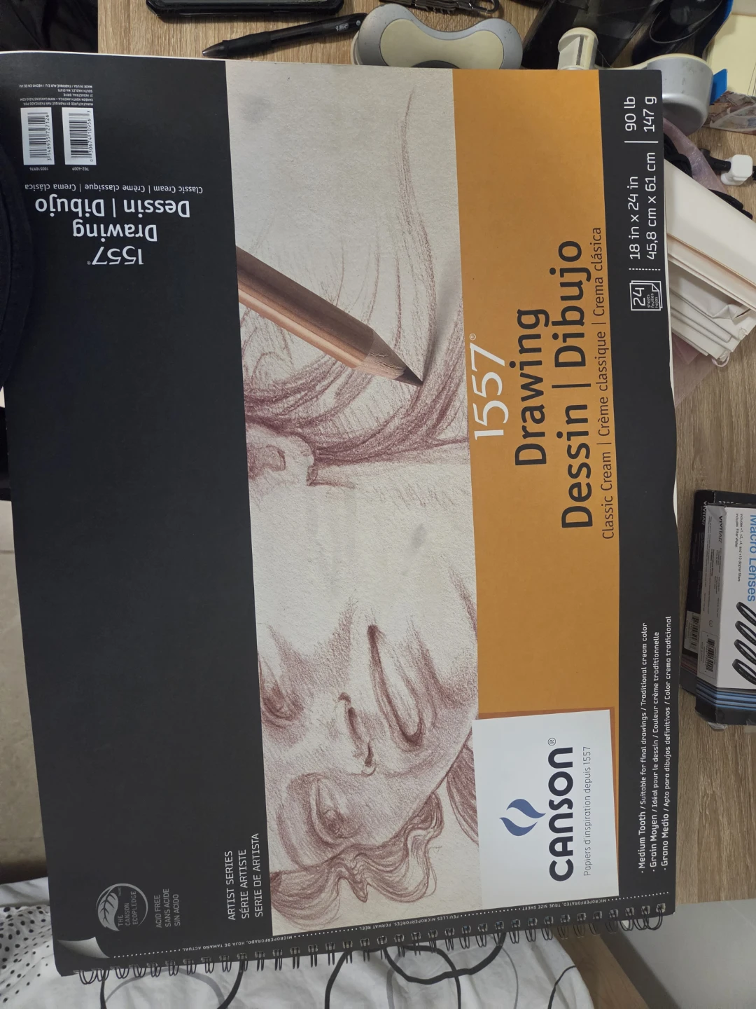 Canson 1557 Drawing Paper Pad 18 x 24 inches