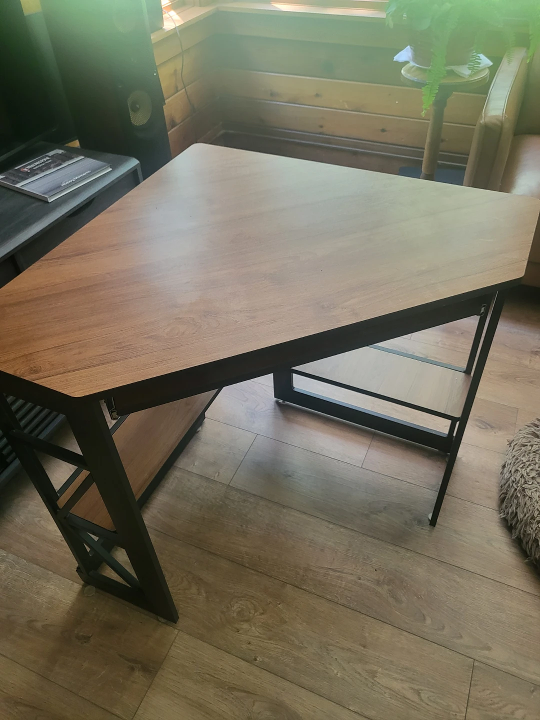 Corner Desk with Wood Finish