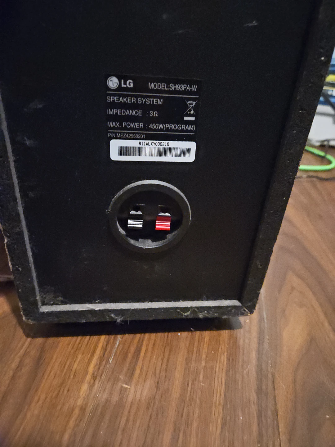 LG SH93PA-W Subwoofer Speaker System